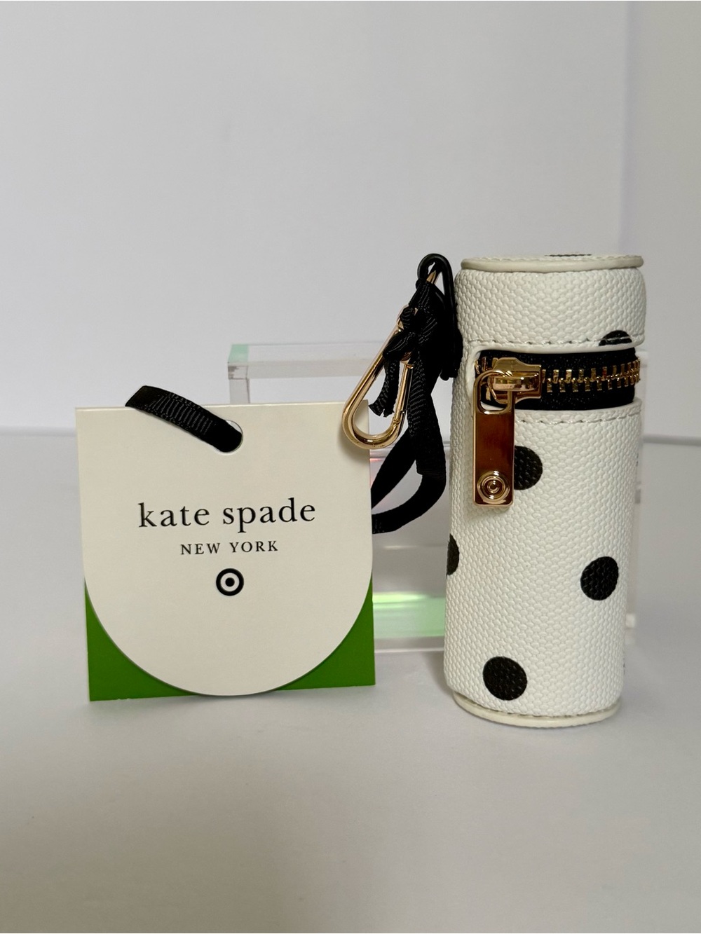 kate spade New York x Target- White with Black Polka Dot Lipstick Holder